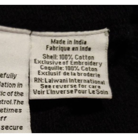 Hemant & Nandita Womens Black Handmade Blingy Sparkly Crystals Sweatshirt XS - Picture 13 of 14